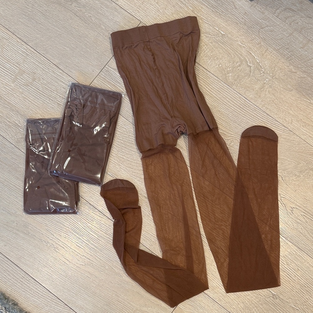 (2) pairs Brown Sheer Tights